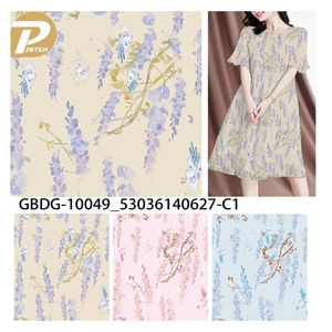 صيف جديد مخصص طباعة الأزهار بيع بالجملة القبلية Rayon قماش البوبلين لفستان - Product Image 3