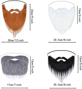2024 Thiết Kế Mới Halloween Đảng Trang Phục Râu Râu Giả Vui Dễ Thương Moustache Râu Cho Trang Phục Halloween Nguồn Cung Cấp Bên - Product Image 2