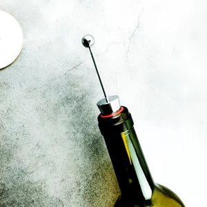 Bouchon de bouteille de <span class=keywords><strong>vin</strong></span> rouge Raybin avec logo <span class=keywords><strong>personnalisé</strong></span> Bouchon de <span class=keywords><strong>vin</strong></span> à perles en métal en acier inoxydable pour accessoires de bar - Product Image 3