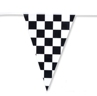 Long Racetrack sol tapis de course à carreaux course fanion bannière course bâton drapeaux pour voiture de course décorations de fête fournitures