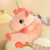 Vente en gros de peluche licorne Kawaii de 70cm Jouets en peluche doux Lucky Angel licorne Plushie Pillow Cute Home Decoration Hot Sal