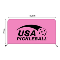 Barrera Publicitaria para Campos Deportivos, Separador de Pickleball, Tubo Ensamblable y Conectable, Baffle Personalizado para Tenis de Mesa