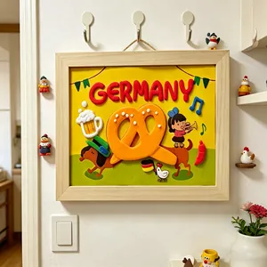 Art Clay Photo <b>Frame</b> DIY Children Educational air Dry Super Light Eco-friendly Clay Creative Decoration <b>Painting</b> - Product Image 6
