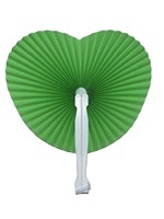 Éventail en papier rond pliable simple, mini éventail de voyage portable, petit éventail rond en forme de cœur, cadeaux pour la maternelle - Product Image 3