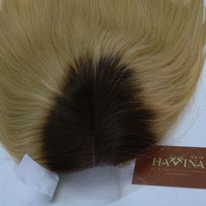 Perruque courte en dentelle frontale blonde 613, cheveux humains vierges vietnamiens, cheveux raides, cuticules alignées, densité personnalisée, vente en gros - Product Image 5