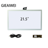 Écran tactile capacitif industriel de 21,5 pouces, étanche IP65, multi-touch 10 points avec interface USB, fonctionnement à large plage de température