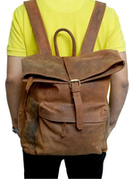 Sac à dos WRIZA en cuir véritable de haute qualité, fermeture éclair durable, sangle réglable légère, grande capacité, mini sac élégant