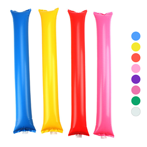 <b>Inflatable</b> Thunder Sticks Noise Makers for Sports Events Cheer Rally PE Bang Clappers Balloon Fan Supporters Promotional Game - Product Image 1