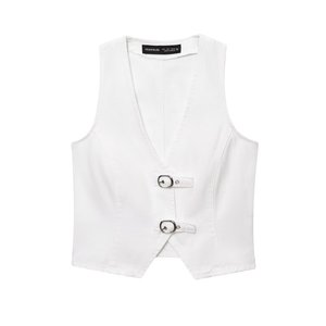 TRAFSHE Women 2 Piece Set V-Neck Sleeveless Button Vest <strong>Top</strong> + Elegant Splicing High Waist Zipper Shorts Women Suits