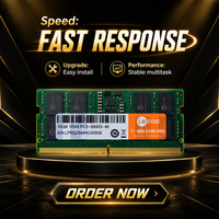 Mémoire RAM SODIMM 16 Go DDR4 2666 MHz 260 broches 2Rx8 pour ordinateur portable ultra-fin, compatible rapide avec Chrome OS, idéale pour le gaming, vente directe usine