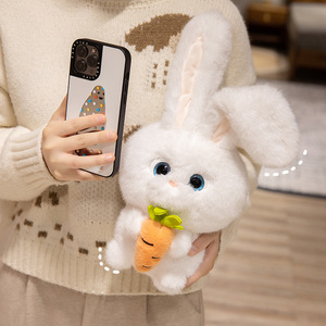 Jouet en peluche animal simulé lapin, vieux maître marionnette chat, chat, jouet pour chien, poupée compagnon pour enfants, cadeau - Product Image 2