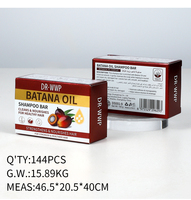 Batana Olie Shampoo Bar 100g Papieren Verpakking Zachte Haarreiniging Vaste Shampoo Zeep Botanische Extracten voor Alle Haartypen