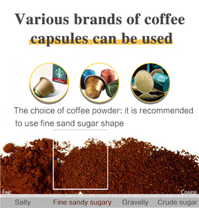 Wacacoffee máy xe điện máy pha cà phê viên nang Tương thích với mặt đất Anhome cho văn phòng travaluminumckpacking 15 bar 5V - Product Image 4