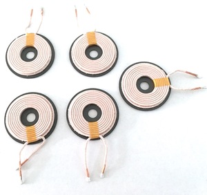 Tùy chỉnh tính thấm cao Qi 5V Receiver cuộn dây 100A phẳng dây đồng cuộn cảm với không khí cuộn dây lõi - Product Image 3