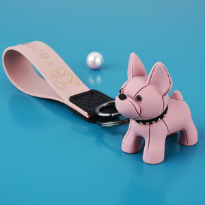 <span class=keywords><strong>Porte</strong></span>-<span class=keywords><strong>clés</strong></span> 3D en PVC pour sac à dos, breloque voiture dessin animé, bracelet en cuir PU pour femmes et hommes - Product Image 4