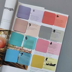 Morandi Customized Color Multifunction Clear Waterproof Translucent Sticky <b>Notes</b> Self-Adhesive PET Tabs for <b>Book</b> Annotating - Product Image 6