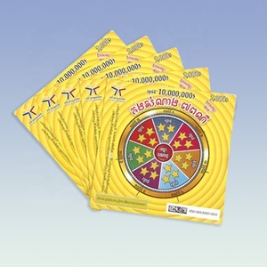 Billets de loterie à gratter personnalisés de haute qualité, cartes de jeu de loterie, conception gratuite, cartes à gratter - Product Image 2