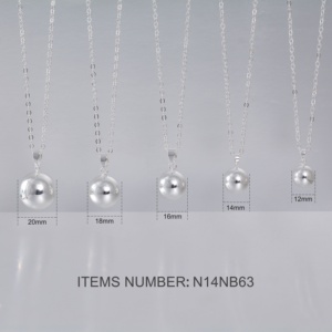 Bijoux <span class=keywords><strong>de</strong></span> <span class=keywords><strong>grossesse</strong></span> plaqué or carillon musique ange appelant cloche collier mexicain harmonie Bola boules pendentif pour femme enceinte - Product Image 3