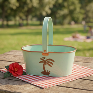 Seau en fer galvanisé émaillé - Product Image 4