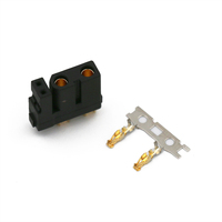 Amass alta calidad XT30(2 + 2)-F XT30(2 + 2) XT30(2 + 2) conectores de alimentación de la PW-M negro para modelos RC