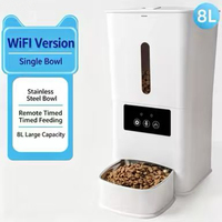 Nouvelle mangeoire automatique pour animaux de compagnie 5G, programmable, avec contrôle à distance par application, machine d'alimentation intelligente pour chien et chat