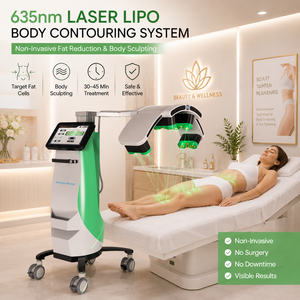 Appareil professionnel de perte de graisse par laser froid 10D vert, machine de brûlage des graisses au laser pour salon et clinique, prise US - Product Image 1