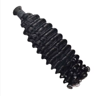Extensions de cheveux Kinky Straight Feathers, 100% cheveux humains indiens Remy, double trame, pré-séparées, sans nœuds, réutilisables, style Boho