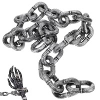 Nouveautés : Accessoires de Cosplay de Gardien de Prison pour Décoration d'Halloween, Menottes et Liens Simulés en Plastique pour Spectacles