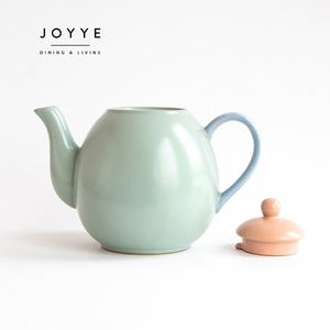 JOYYE théière en porcelaine avec couvercle théière en céramique pour thé café eau théière maison <span class=keywords><strong>Teatime</strong></span> - Product Image 3