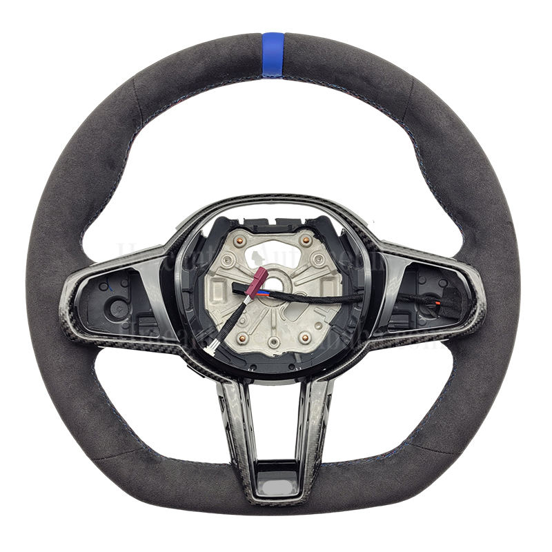 G30Alcantara+แถบสีน้ำเงิน+เย็บM+ปุ่ม+คาร์บอนเอ