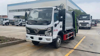 Camion à ordures à transmission manuelle avec moteur diesel léger 4x2 à service personnalisé