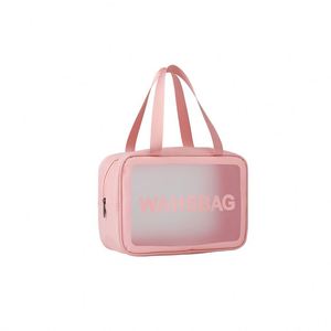 Bolsa de Maquillaje Transparente Personalizable, Impermeable, con Cierre, para Viaje, Organizador de Cosméticos de PVC - Product Image 5