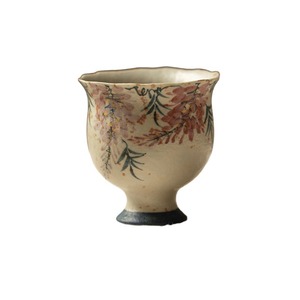 Service à thé Kung Fu en céramique, motif fleur de glycine peinte à la main, finition caramel, comprenant théière, tasses et tasse maîtresse, pour usage domestique, de grande valeur. - Product Image 6