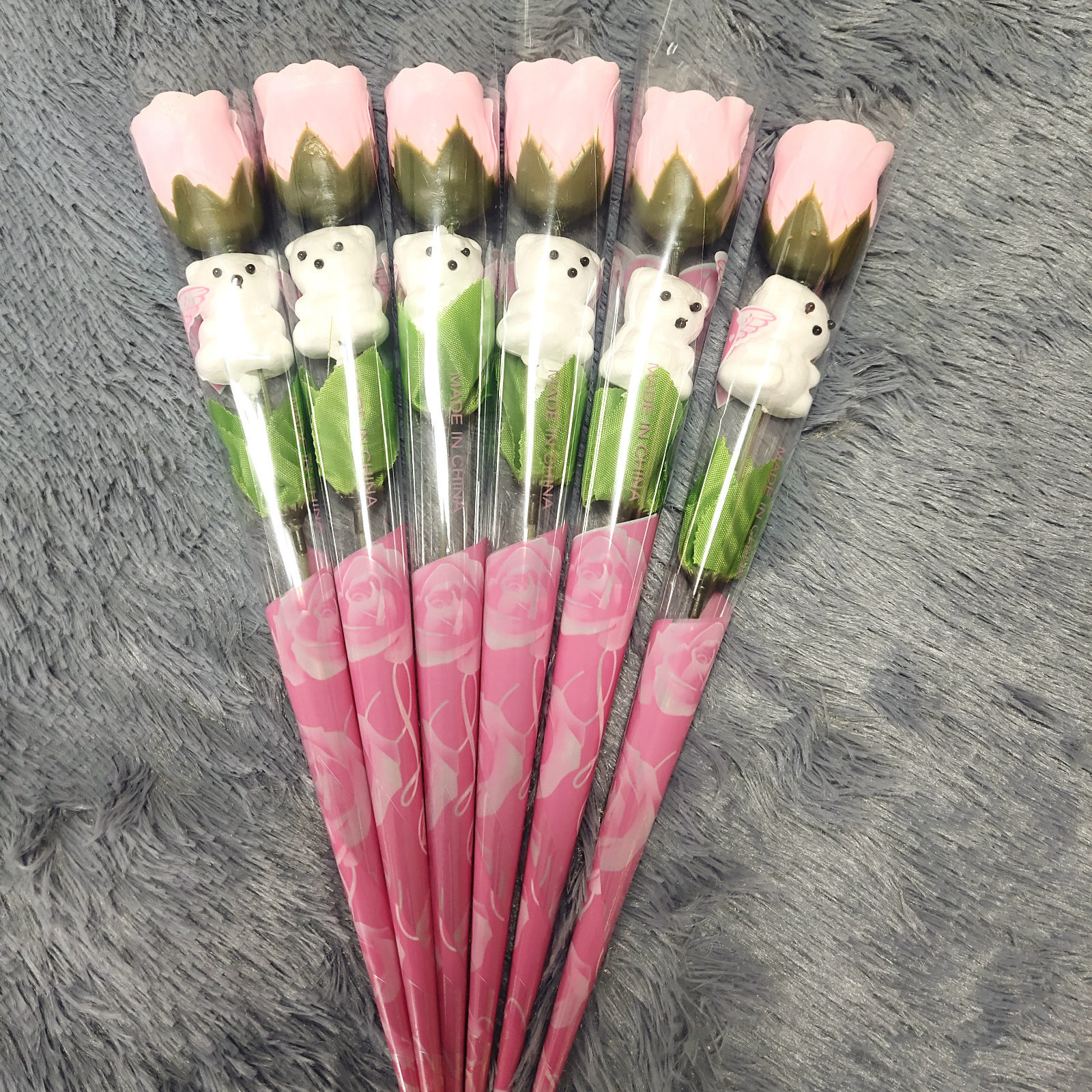 Orsetto Cuore rosa rosa