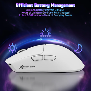 Ratón Inalámbrico para Juegos Attack Shark X11SE Original, Ligero, USB, Triple Modo, Retroiluminación RGB, para Oficina, PC/Win/Mac - Product Image 5