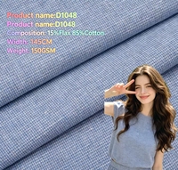 Tissu en toile de lin et coton durable 150 GSM 145 SM pour sacs et accessoires, tissage robuste, vente en gros, MOQ 2M