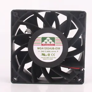 Protechnic 12V 48V DC24V 2.4a EC AC 12038 120x120x38 mm 12cm large air volume converter industrial MGA12024UB-O38 cooling fan