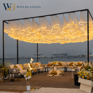 Décoration de <span class=keywords><strong>mariage</strong></span> personnalisée avec draperie lumineuse LED, bande LED étanche pour événements en plein air, tente, restaurant, ambiance - Product Image 3