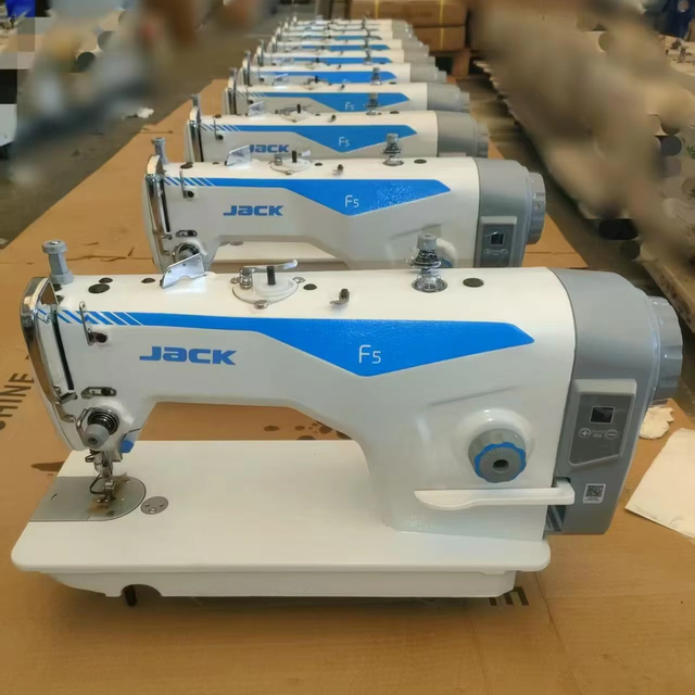 Used JACK Manual Lockstitch Industrial Sewing Machine E4 220V 50HZ 4500 Sti/min 13mm Thickness White
