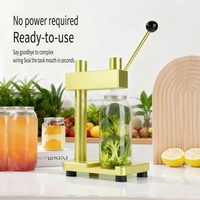 Machine de scellage semi-automatique manuelle haute performance pour canettes et bouteilles jetables, usage commercial, 51 mm