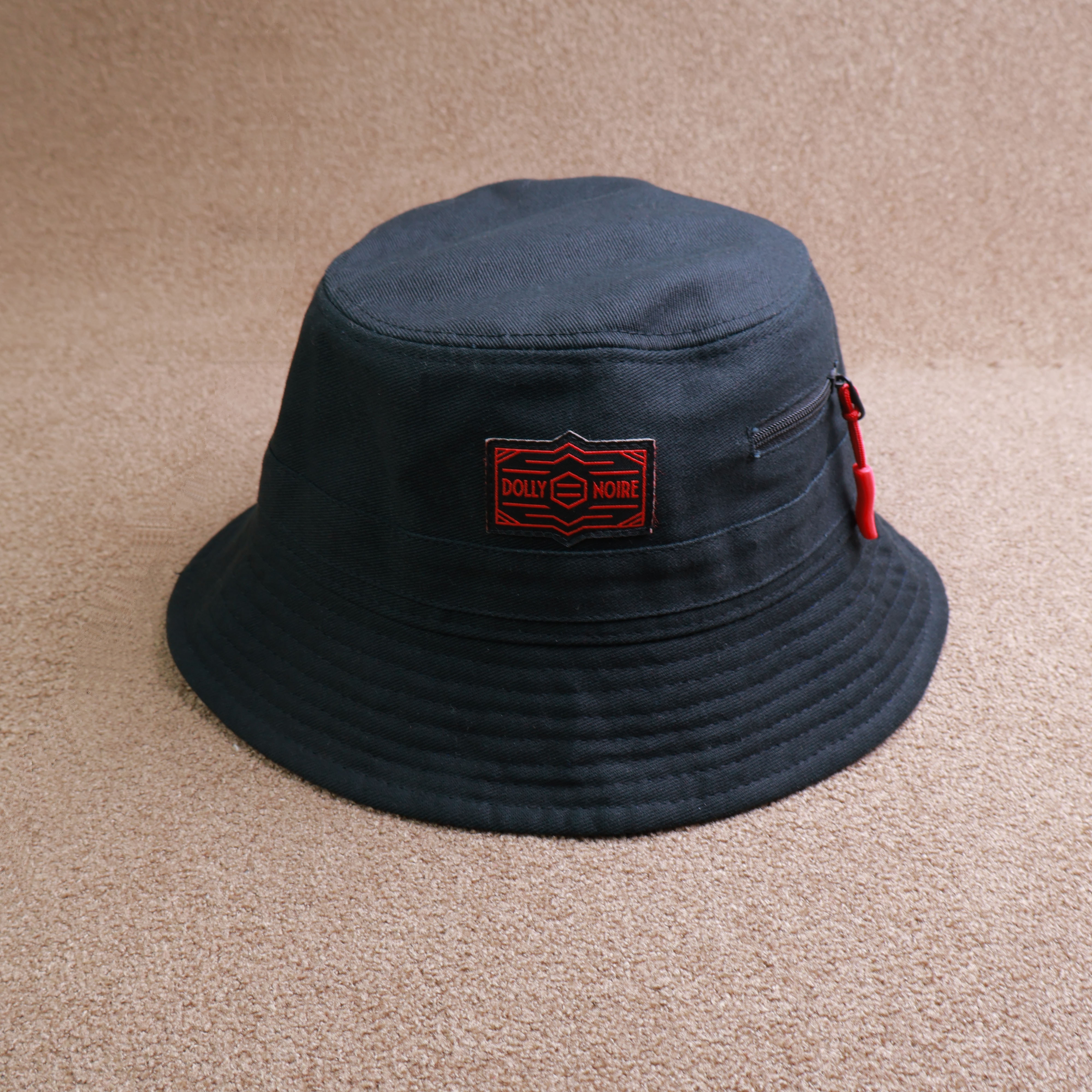 100% cotton woven patch bucket hat