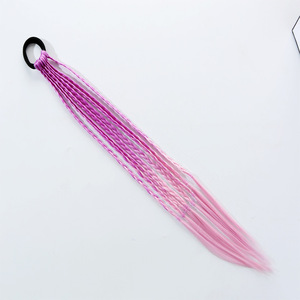 Accessori per capelli per bambini da commercio estero: trecce <span class=keywords><strong>colorate</strong></span> in fibra chimica a doppia trama, con cordino intrecciato - Product Image 6