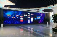Pantalla LED de paso de píxel pequeño P1.95 ultrafina con mantenimiento frontal, 4K HD, para interiores, video wall SMD para exposiciones y salas de espera