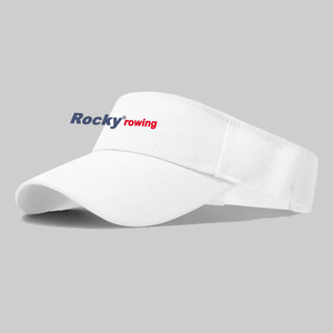 Visera de Sol Personalizada con Logotipo, Visera de Sarga de Algodón Blanca sin Parte Superior para Promociones - Product Image 2