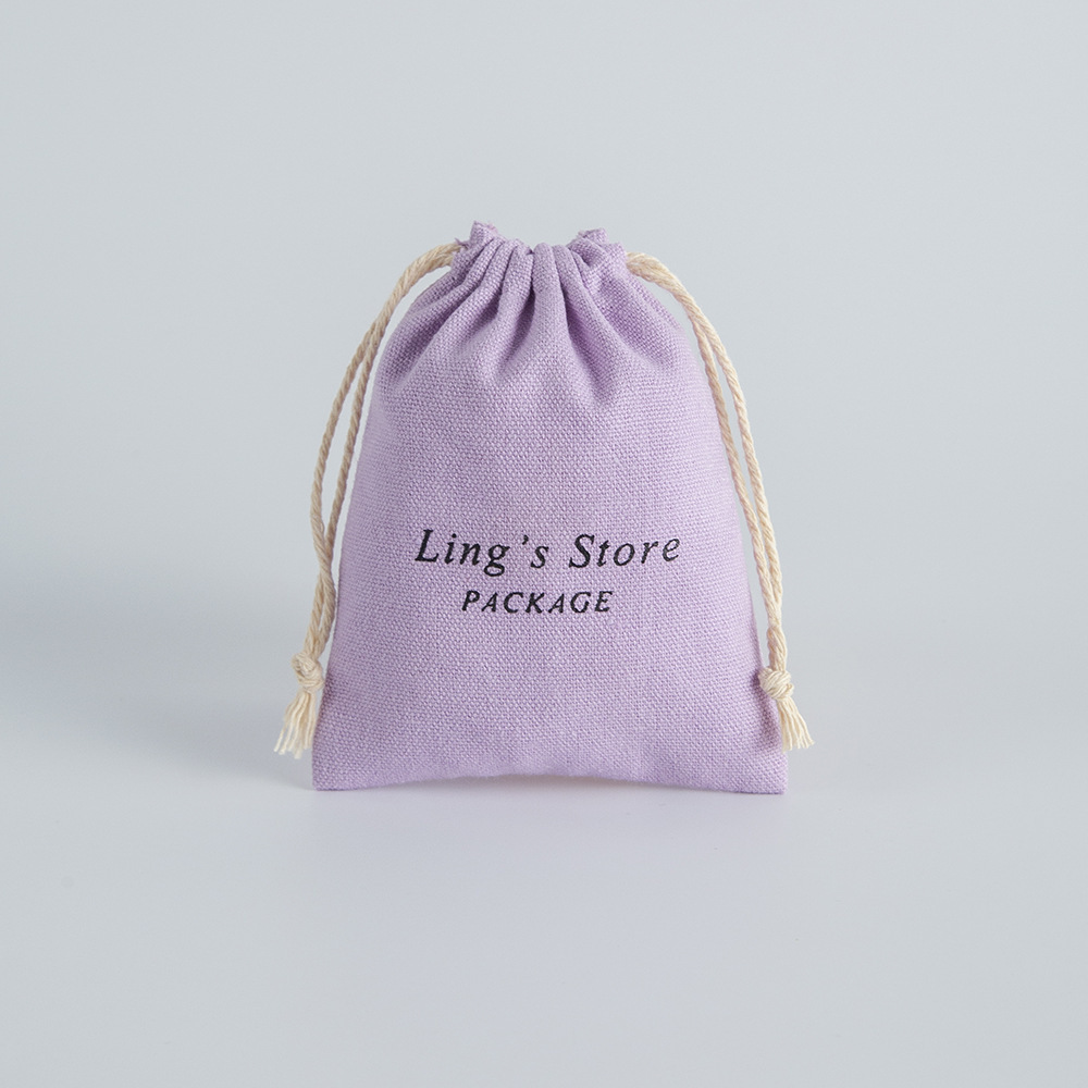 Cordelette en coton violet sans logo