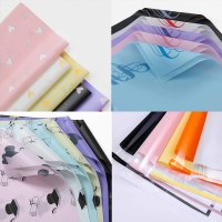 Papier d'emballage floral en gros pour bouquets, matériaux DIY, nouveau style coréen, papier uni et papier à bords magiques