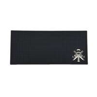 Tapis de Coiffure en Silicone Réutilisable Écologique Résistant à la Chaleur avec Texture à Pois et Logo Ciseaux – Organisateur pour Outils de Barbier