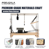 Lit de Pilates Cadillac en bois massif, résistant à l'usure, durable et portable, prix usine, commandes en gros, OEM ODM acceptés, pour studio de yoga et salle de sport