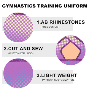 Hot Sale Custom Unisex <b>Gymnastics</b> Training Leotard Long Sleeve Rhinestone Performance Set Rhythmic <b>Gymnastics</b> Clothes - Product Image 3