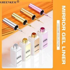 12ml 4 couleurs <span class=keywords><strong>miroir</strong></span> pour ongles Gel Liner UV LED <span class=keywords><strong>effet</strong></span> métal Logo personnalisé Nail Liner Gel Polish - Product Image 3
